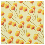 Yellow Billy Button native Australian flower Fabric