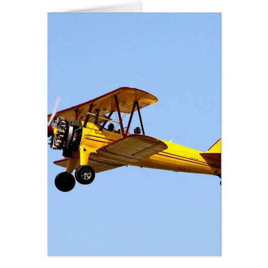 Yellow Biplane Cards (Front)