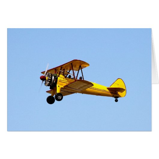 Yellow Biplane Cards (Front Horizontal)