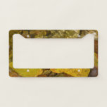 Yellow Birch Leaves in Stream License Plate Frame