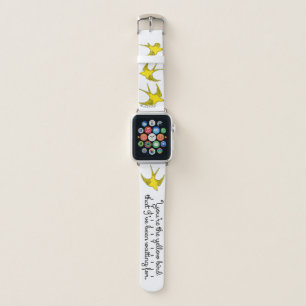 Yellow Bird Apple Watch Band