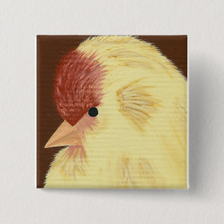Yellow bird button