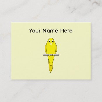 Yellow Bird. Canary. Business Card by Animal_Art_By_Ali at Zazzle