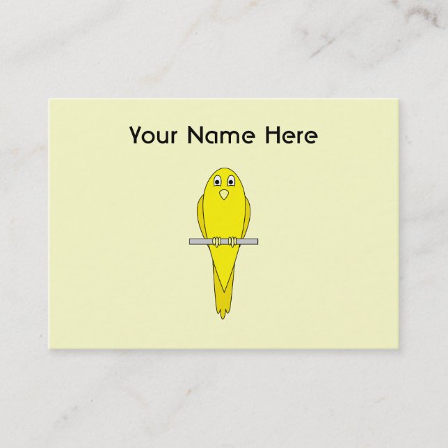Yellow Bird. Canary. Business Card (Front)