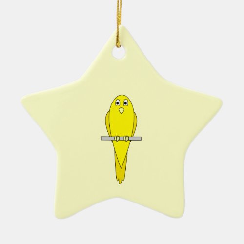 Yellow Bird Canary Ceramic Ornament