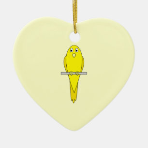 Yellow Bird. Canary. Ceramic Ornament