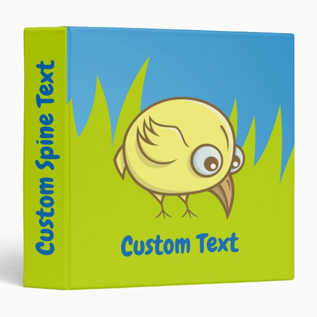 Yellow bird cartoon binder (Front/Spine)