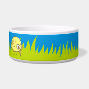 Yellow bird cartoon bowl