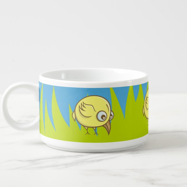Yellow bird cartoon bowl (Right)
