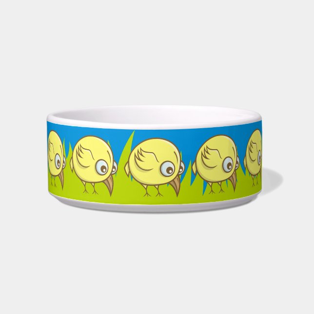 Yellow bird cartoon bowl (Left)