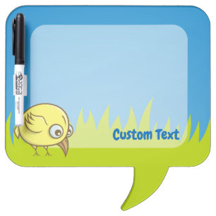 Yellow bird cartoon Dry-Erase board