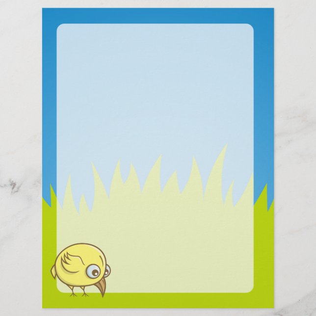 Yellow bird cartoon flyer (Front)