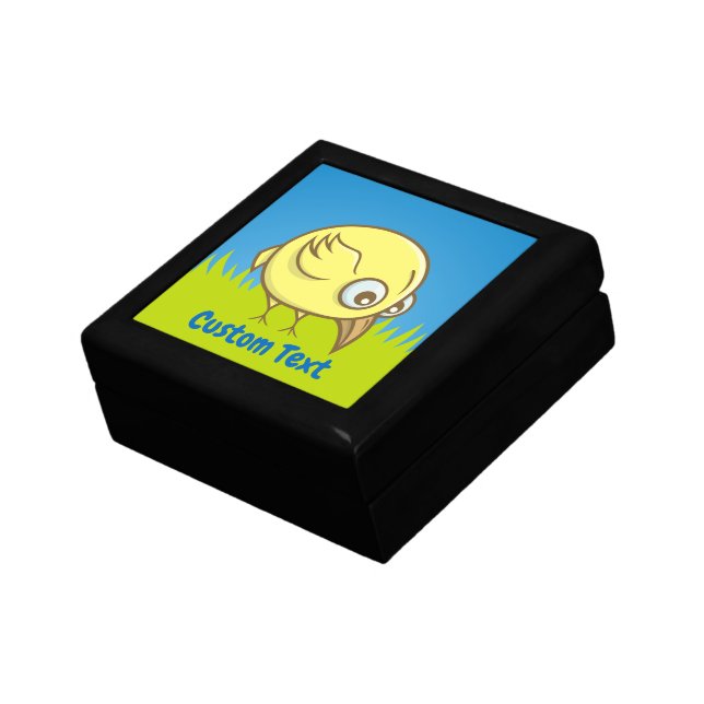 Yellow bird cartoon gift box (Side)
