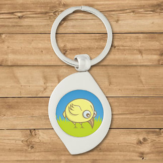 Yellow Bird Cartoon Keychain
