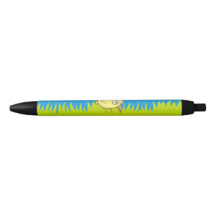 Yellow bird cartoon pen