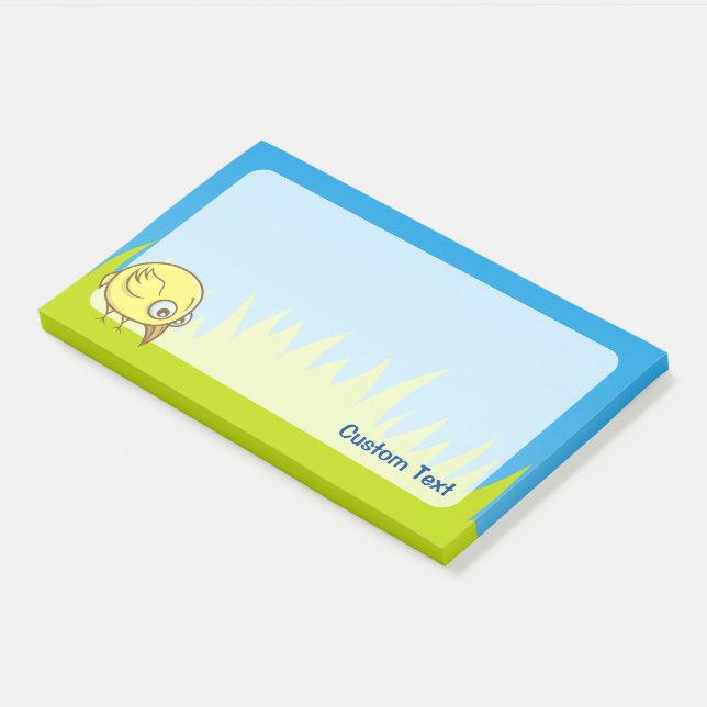 Yellow Bird Cartoon Post-it Notes (Angled)