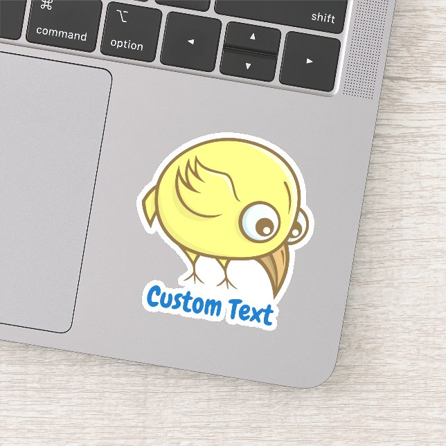 Yellow Bird Cartoon Sticker (Detail)