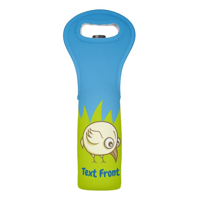 Yellow bird cartoon wine bag (Front)