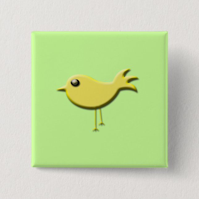 Yellow Bird Gifts Pinback Button (Front)