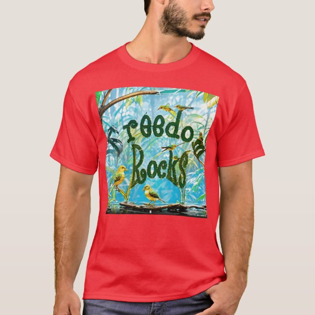 Yellow Bird Lovers friends T-Shirt (Front)