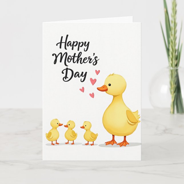 Yellow Bird Mothers Day Card (Front)