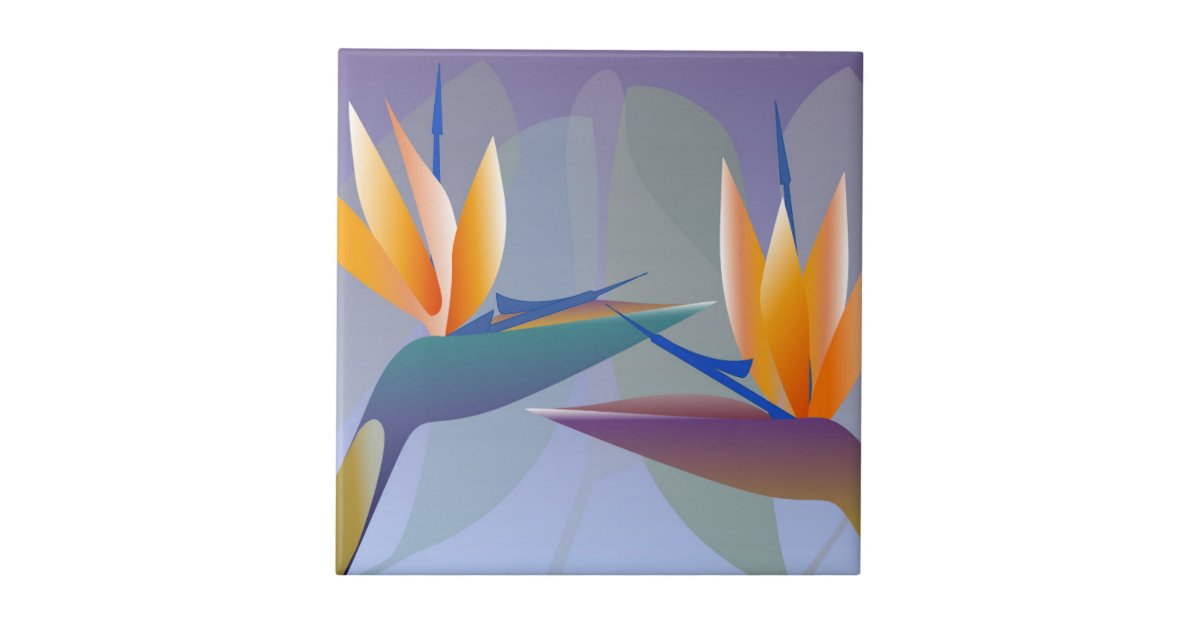 Yellow Bird of Paradise Ceramic Tile | Zazzle