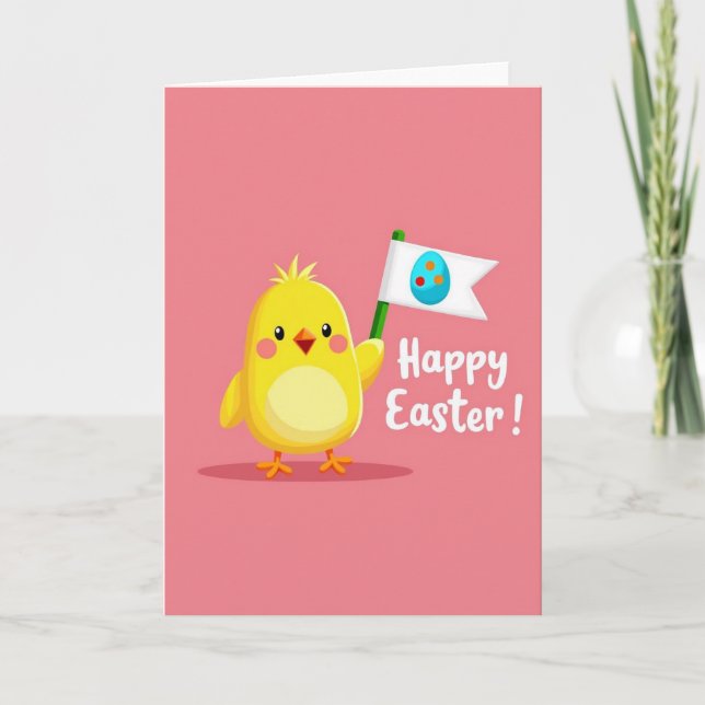 Yellow Bird Oval Pattern Card (Front)