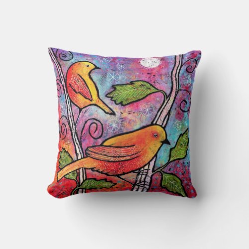 Yellow Bird Pillow