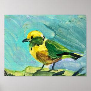 Yellow bird poster