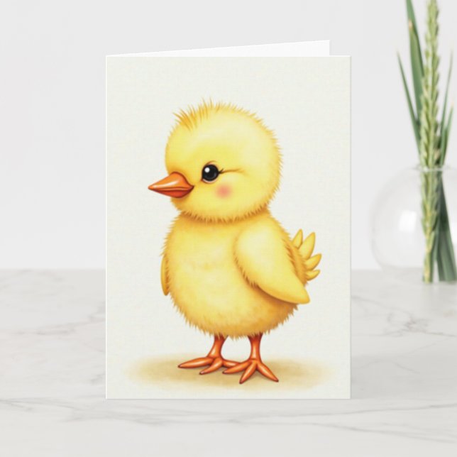 Yellow Bird Simple Art Card (Front)