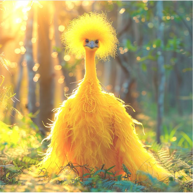 Yellow Bird Sticker (Front)