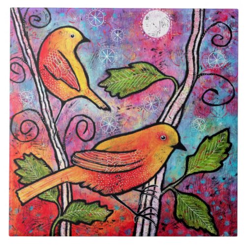 Yellow Bird Tile