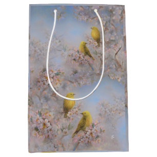 Yellow Birds Gift Bag - medium