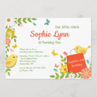 Yellow Birds Invitation