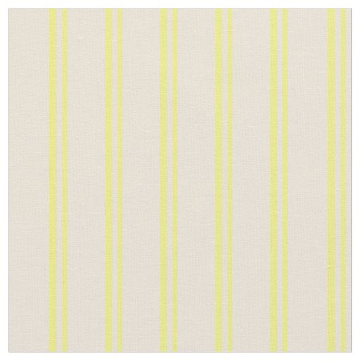 Yellow & Bisque Lines/Stripes Pattern Fabric