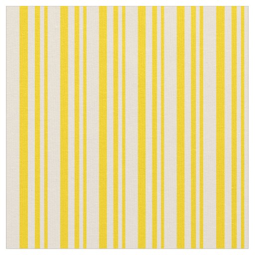 Yellow & Bisque Stripes Fabric
