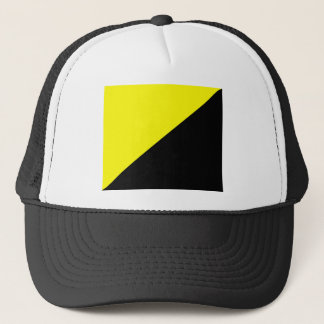 Yellow & Black Anarcho Capitalism Flag Trucker Hat