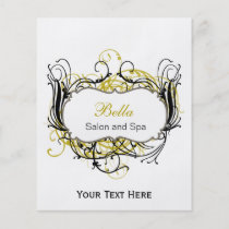 yellow,black and white Chic Business Flyers