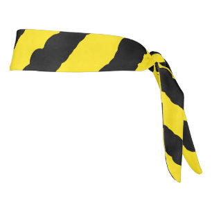 Yellow & Black Bee-Inspired Stripes Tie Headband