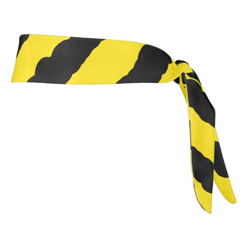 Yellow  Black Bee_Inspired Stripes Tie Headband