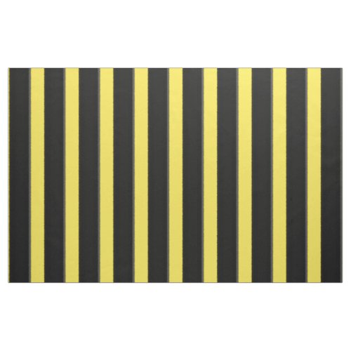 Yellow  Black Bee_Like Stripes Fabric