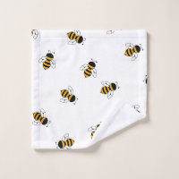 Honey Bees & Honeycomb Bath Towel Set, Zazzle