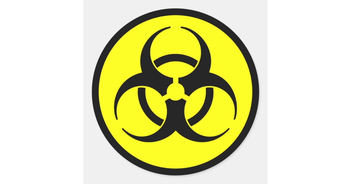 Stickers TOXIC WASTE - symbol