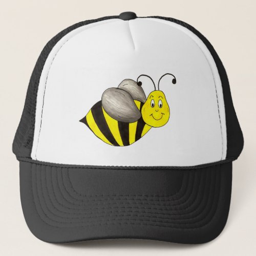Yellow Black Bumble Bee Bumblebee Insect Buzz Trucker Hat