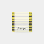 [ Thumbnail: Yellow, Black Bumble Bee Color Stripes + Name Notes ]