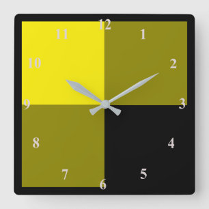 Yellow Black Clock