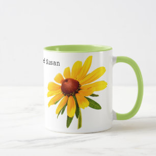 Yellow Black-Eyed Susan Floral Photography Mug