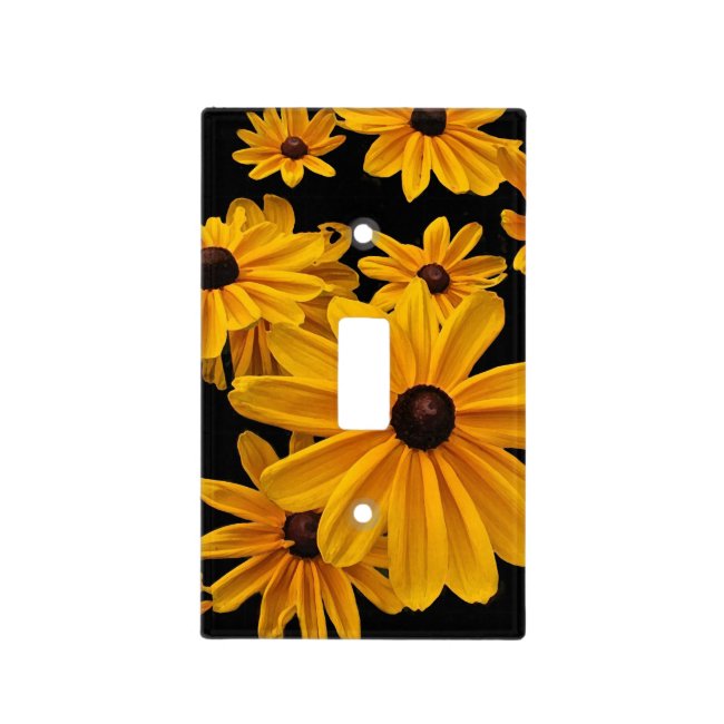 Yellow Black Eyed Susan Flower Light Switch Cover