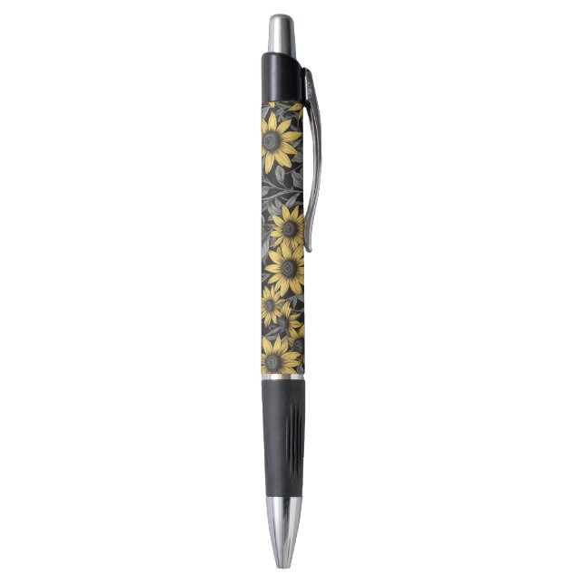 Yellow Black-Eyed Susan flower pattern Pen (Bottom (Vertical))