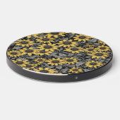 Yellow Black-Eyed Susan flower pattern Wireless Charger (Front 2)